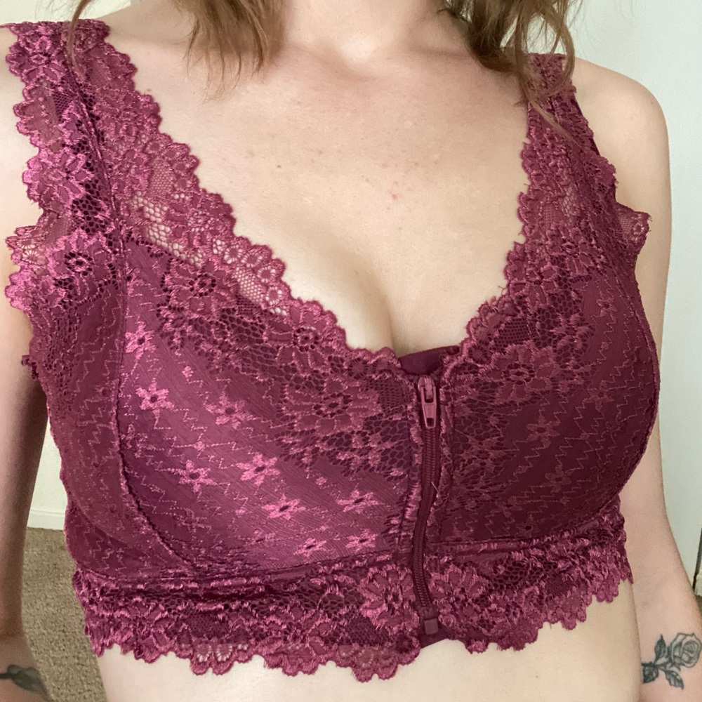 Floral lace bralette